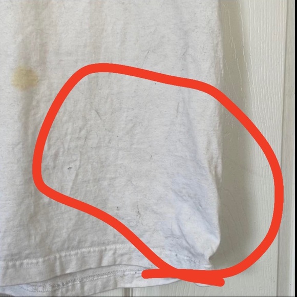 Teddy Fresh merch white crew neck teddy t shirt short sleeve sz M cotton stained - Picture 7 of 17